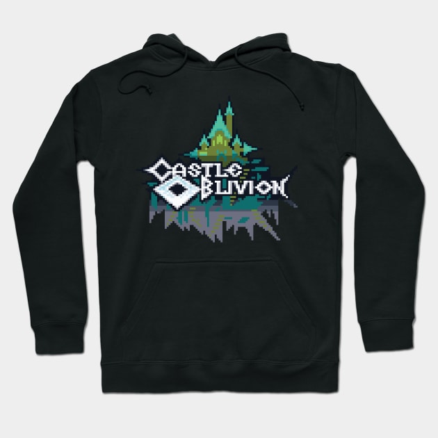 Castle Oblivion Logo Pixel Art Hoodie by inotyler